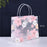 Purple Transparent Gift Bag with Floral Print    | Gift Bag for Her/Him,  hamper bag, Carry Bags, shopping gift bag, Presents, Packing, Wedding Return Gifts, Birthday, Events, Festivals (24 cm x 22 cm)