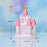 Miniature Castle Figurines | Fairy Tale Theme Decorative Showpieces for Home, Garden, Office, Desk, Cake Decoration & Gifting (Pink, Resin)