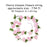 Artificial Cherry Blossom Rattan Flowers(White) Wall Hanging Decorative Vine String Lines Items for Diwali Decoration, Backdrop for Pooja Room, Home Decor (230 cm)