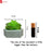 Mini Aesthetic Succulent Plant with Ceramic Cement Pot for Indoor, to Add Charm to Your Homedecor