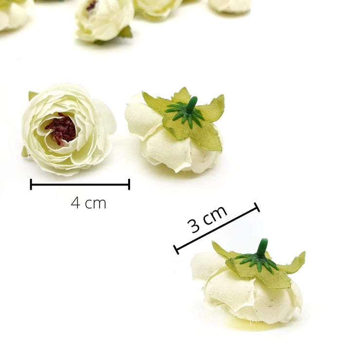 Artificial Peony Rose Flower Head -3 cm