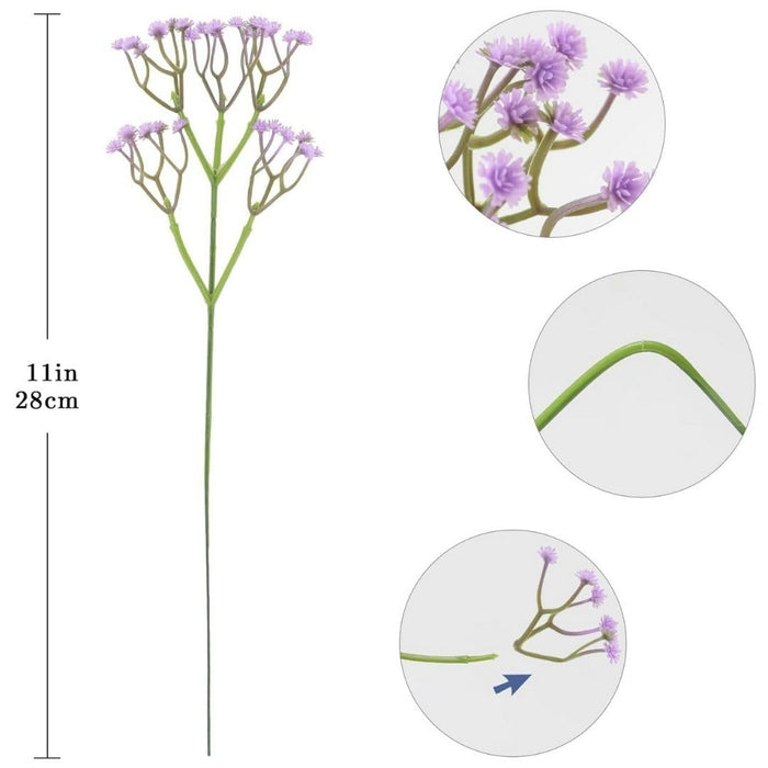 Artificial Baby’s Breath Gypsy Flowers | Gypsophila Bouquet for Home Decor, Bedroom, Balcony, Garden, Birthday Surprise & Wedding Décoration (28.5 cm)