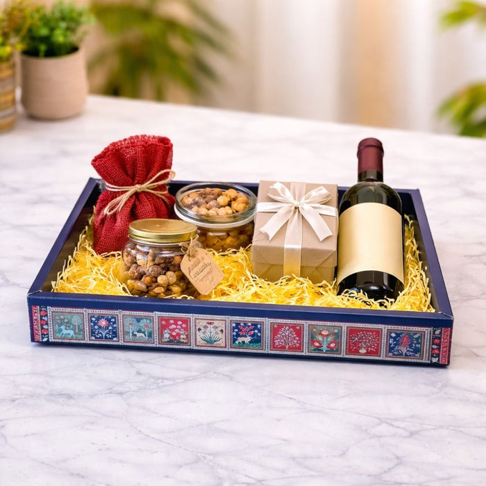 Multipurpose Decorative Viral Folding Paper Box (without net and Twister) Rectangle Cardboard Box DIY Tray for Gift Hamper, Gifting (Cardboard Folding Paper Box),Room Hamper,Wedding Hamper