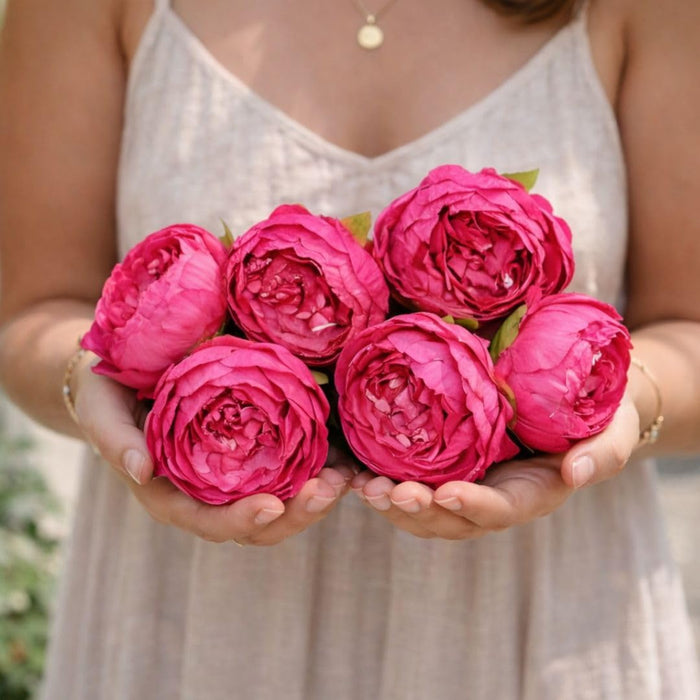 Artificial Fabric Rose Flower Heads, Decoration Items and DIY Craft.