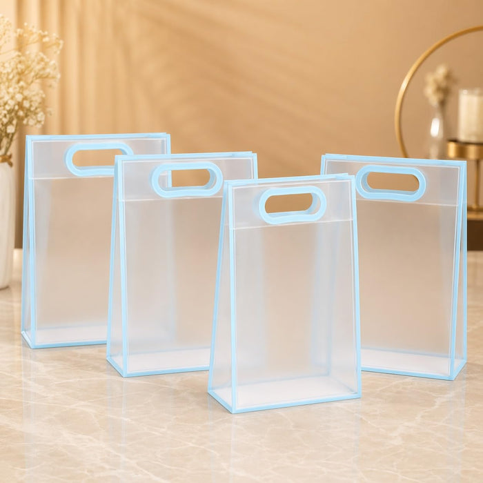 Medium Size (24 X 10 X 35 CM) Transparent Bag Goodie Bags , Clear Gift Bag, Hamper Bag,Carry Bags,Shopping Gift Bag,Gifting,Presents,Return Gifts,Birthday,Festivals,Events