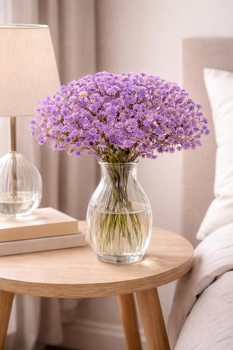 Artificial Baby’s Breath Gypsy Flowers | Gypsophila Bouquet for Home Decor, Bedroom, Balcony, Garden, Birthday Surprise & Wedding Décoration (28.5 cm)