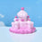 Miniature Castle Figurines | Fairy Tale Theme Decorative Showpieces for Home, Garden, Office, Desk, Cake Decoration & Gifting (Pink, Resin)
