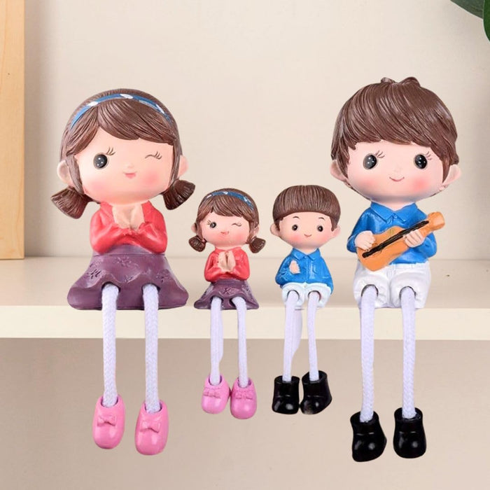 Hanging Legs Showpiece Cute Boy and Girl, Toy Cute Couple Statue Figurines Decorative for Home Decor, Living Room, Table Decoration, Gift for Girlfriend, Boyfriend