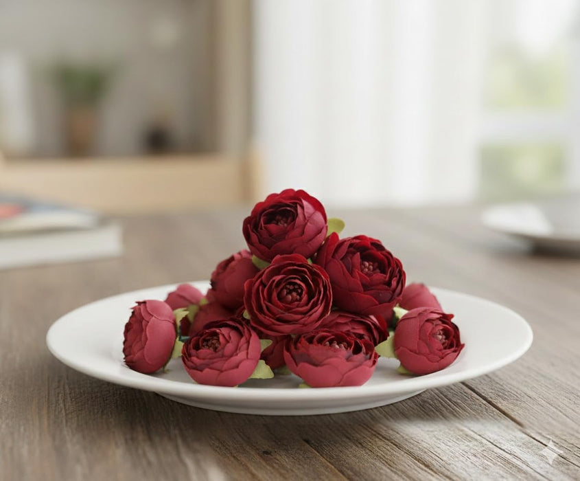 Artificial Peony Rose Flower Head -3 cm
