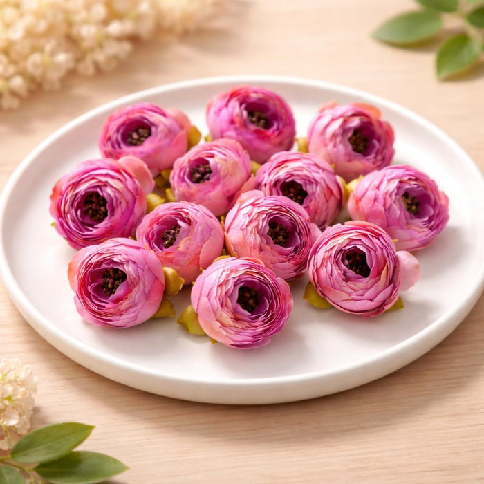 Artificial Peony Rose Flower Head -3 cm