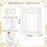 Medium size Translucent Goodie Bags with Handles - Clear Gift Bags, Hamper, Shopping, Wedding Return, Birthday, Festivals & Event Bags (WHITE BORDER) (35x24x10 cm)