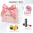 50 Pcs Floral Print Paper Gift Box for Wedding Return Gifts, Birthday Hampers, Chocolate Packaging, Dry Fruit, Jewellery, Cosmetics & Party Favour Gifting Box (Pink, Pack of 50)