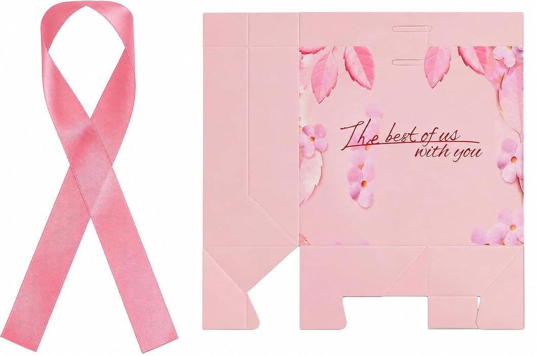 50 Pcs Floral Print Paper Gift Box for Wedding Return Gifts, Birthday Hampers, Chocolate Packaging, Dry Fruit, Jewellery, Cosmetics & Party Favour Gifting Box (Pink, Pack of 50)