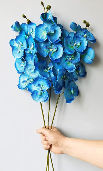 Artificial Gladiolus Mix Orchid Flower For Gifting, Home, Bedroom, Garden, Balcony, Office Corner, Living Room,Restaurant Centerpieces Decoration and Craft (Without Vase Pot)