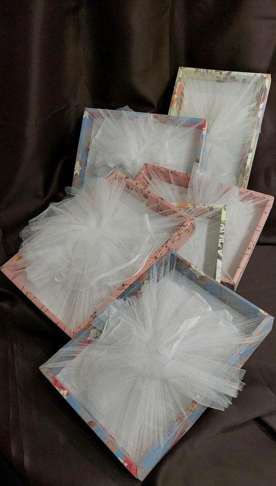 4PCS Paper Flower Gift Bags Box with Handle, Floral Arrangements