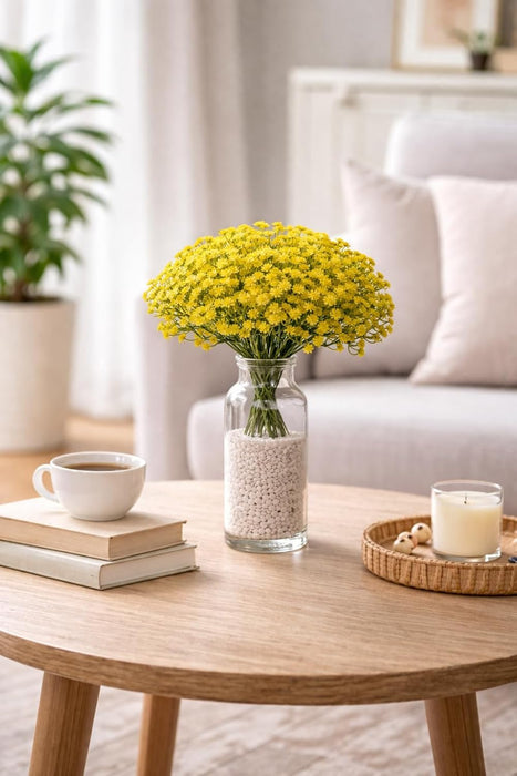 Artificial Baby’s Breath Gypsy Flowers | Gypsophila Bouquet for Home Decor, Bedroom, Balcony, Garden, Birthday Surprise & Wedding Décoration (28.5 cm)