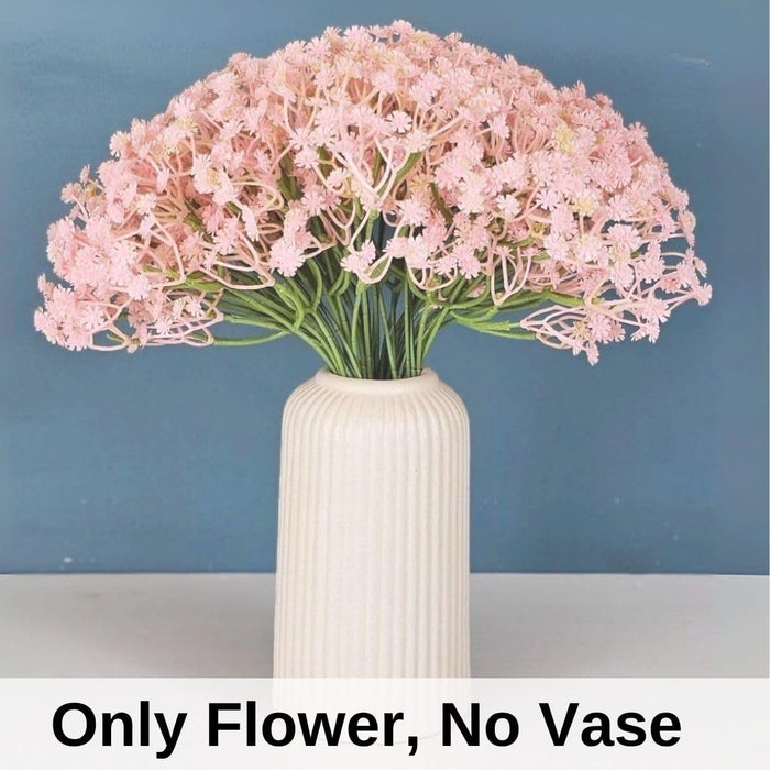 Artificial Baby’s Breath Gypsy Flowers | Gypsophila Bouquet for Home Decor, Bedroom, Balcony, Garden, Birthday Surprise & Wedding Décoration (28.5 cm)