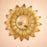 Sunflower Design Wall Mirror Hanging Sunflower Shape Design Round Frame For Home Decor,Hanging In Bedroom,Living Room With Hook For Hanging On Walls For Home Decorations (Framed) (Brown,Pack Of 1)