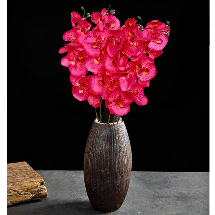 Artificial Gladiolus Mix Orchid Flower For Gifting, Home, Bedroom, Garden, Balcony, Office Corner, Living Room,Restaurant Centerpieces Decoration and Craft (Without Vase Pot)