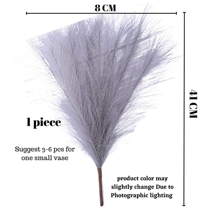small Faux Pampas Grass Artificial Flowers Fake Flower for Home, Office, Bedroom, Balcony, Living Room, Table Decoration, Plants and Craft Items Corner