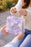 Purple Transparent Gift Bag with Floral Print    | Gift Bag for Her/Him,  hamper bag, Carry Bags, shopping gift bag, Presents, Packing, Wedding Return Gifts, Birthday, Events, Festivals (24 cm x 22 cm)