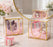 Medium Square Trasparent Golden border Bag Goodie Bags Gift bag, gift For new year Gifting, marriage Return Gifts, Birthday, Wedding, Party, Season's Greeting (Golden) (20 x 9 x 20)cm