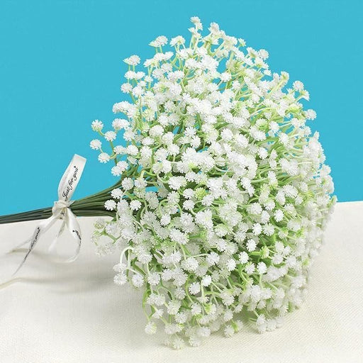 Artificial Baby’s Breath Gypsy Flowers | Gypsophila Bouquet for Home Decor, Bedroom, Balcony, Garden, Birthday Surprise & Wedding Décoration (28.5 cm)