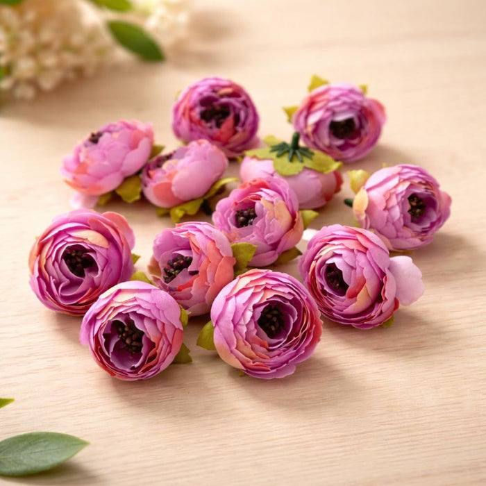 Artificial Peony Rose Flower Head -3 cm