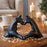 Heart Shape Resin Showpiece, Love, Home Decor Showpiece – Elegant Resin Art Design for Valentine, Bedroom Décor, Decorative Room Enhancement