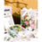 Medium size Translucent Goodie Bags with Handles - Clear Gift Bags, Hamper, Shopping, Wedding Return, Birthday, Festivals & Event Bags (WHITE BORDER) (35x24x10 cm)
