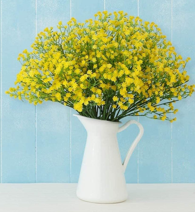 Artificial Baby’s Breath Gypsy Flowers | Gypsophila Bouquet for Home Decor, Bedroom, Balcony, Garden, Birthday Surprise & Wedding Décoration (28.5 cm)