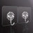 Hooks for Wall Without Drilling, Self Adhesive Hooks for Wall Heavy Duty Strong Nail Free for Hanging Photo Frame, Wall Hanger Sticky Hook,Hooks for Wall (Hanging Hook, Transparent)