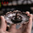 Lotus Flower Design Agarbatti Stand Incense Holder Ash Catcher Metal for Pooja, Office, Mandir,Shree Holi Pooja, Wedding & Many More Spiritual Events, Insence Burner (Bronze 2)