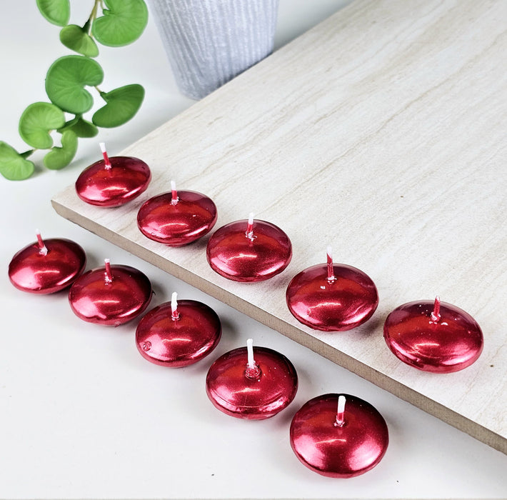 10 Pc Round Wax Candle for Home Decore, Living Room, Bed Room, Festivals Like Diwali for Meditation, Relaxation, Air Freshening