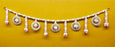 (DESIGN NO.15) 1 Pcs Elegant Pearl & Lotus Flower Door Hanging Toran | 40 Inch Traditional Entrance Decor | Festive & Wedding Decoration