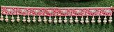 (Design No.5) Premium Designer Door Hanging Toran 40 Inch | Red Elephant Embroidered Bandhanwar with Pearl Tassels | Festive Door Decor