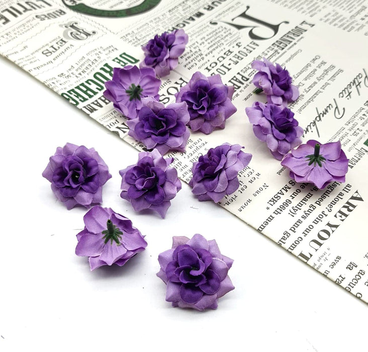 Artificial Eden Rose Flowers Head for Home Decoration and Craft (4 cm)