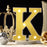 Marquee Alphabet Shaped Led Light - Asthetic Decorations Letter Light for Romantic Gift, Bedroom, Table, Home Decoration, Night Light Lamp (Golden, 1 Piece) (Letters)