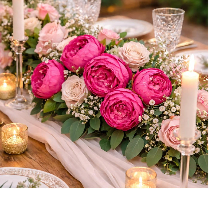 Artificial Fabric Rose Flower Heads, Decoration Items and DIY Craft.