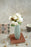 Artificial Head Rose Peony Fake Flowers Sticks Bunch decorative items for home Diwali Decor ,Room Decorations, Living Room Table Decoration Plants and Craft Items Corner ( Without Vase Pot )