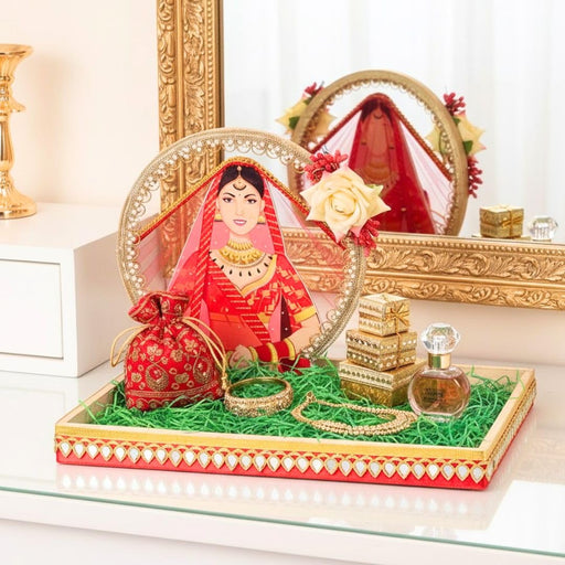 Traditional Handcrafted Platter, Ritual Decoration, and Cultural Accessories For Indian Wedding Rituals Green Colour, Shaadi Decor, Ring Ceremony, Engagement, Mendi, Wedding, Decorative Plates For Brides Maid, Marriage Functions(Do It By Yourself)