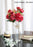 Artificial Head Rose Peony Fake Flowers Sticks Bunch decorative items for home Diwali Decor ,Room Decorations, Living Room Table Decoration Plants and Craft Items Corner ( Without Vase Pot )