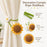 2 Pcs Artificial Sunflower Crochet Hanging Ornament for Home Decor | Handmade Sunflower Car Mirror Hanging Accessory | Crochet Flower Car Dashboard Decoration | Home, Window, Door
