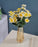 Artificial Dahlia Peony Flowers for Home, Office, Bedroom, Living Room, Events, Birthdays, Festivals & Gifting (Fabric, Without Vase)
