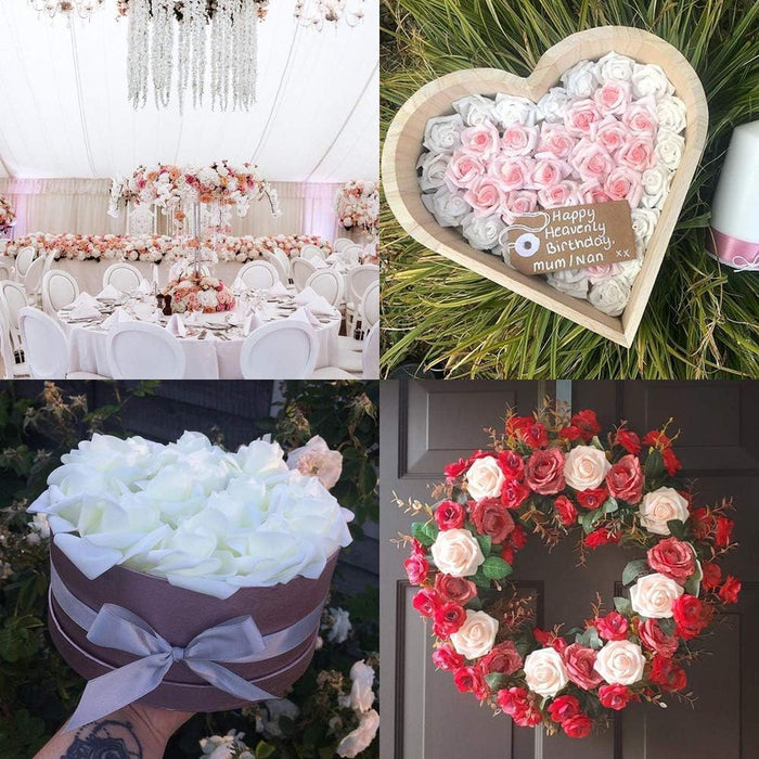 Artificial Floating Rose Flower Head Foam Big Fake Beach Water Flowers, Pooja Thali, Festival and Events, Home, Table, Badroom, Pooja room, Diwali decoration items and Diy Craft