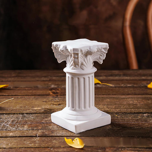 2 Pcs Home & Office Desk Decor | Decorative Showpiece for Bedroom, Living Room, Bookshelf, and Art Lovers (White, Small) (White 2)