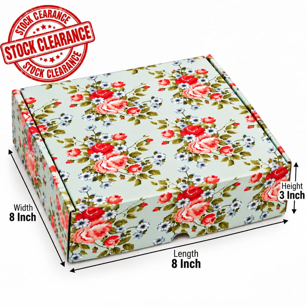 (8 x 8 x 2inch) Multipurpose Decorative Folding Paper Cardboard Box DIY Box for Gift Hamper,Wedding gifing. (Copy) (Copy)