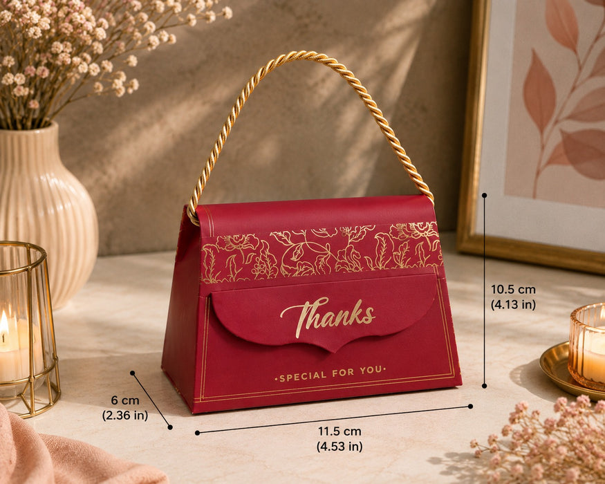 Purse style for Birthday, Special day, Gifting candy, Packaging, Valentine gift boxes, Chocolate, Storage, Anniversary (10 cm)