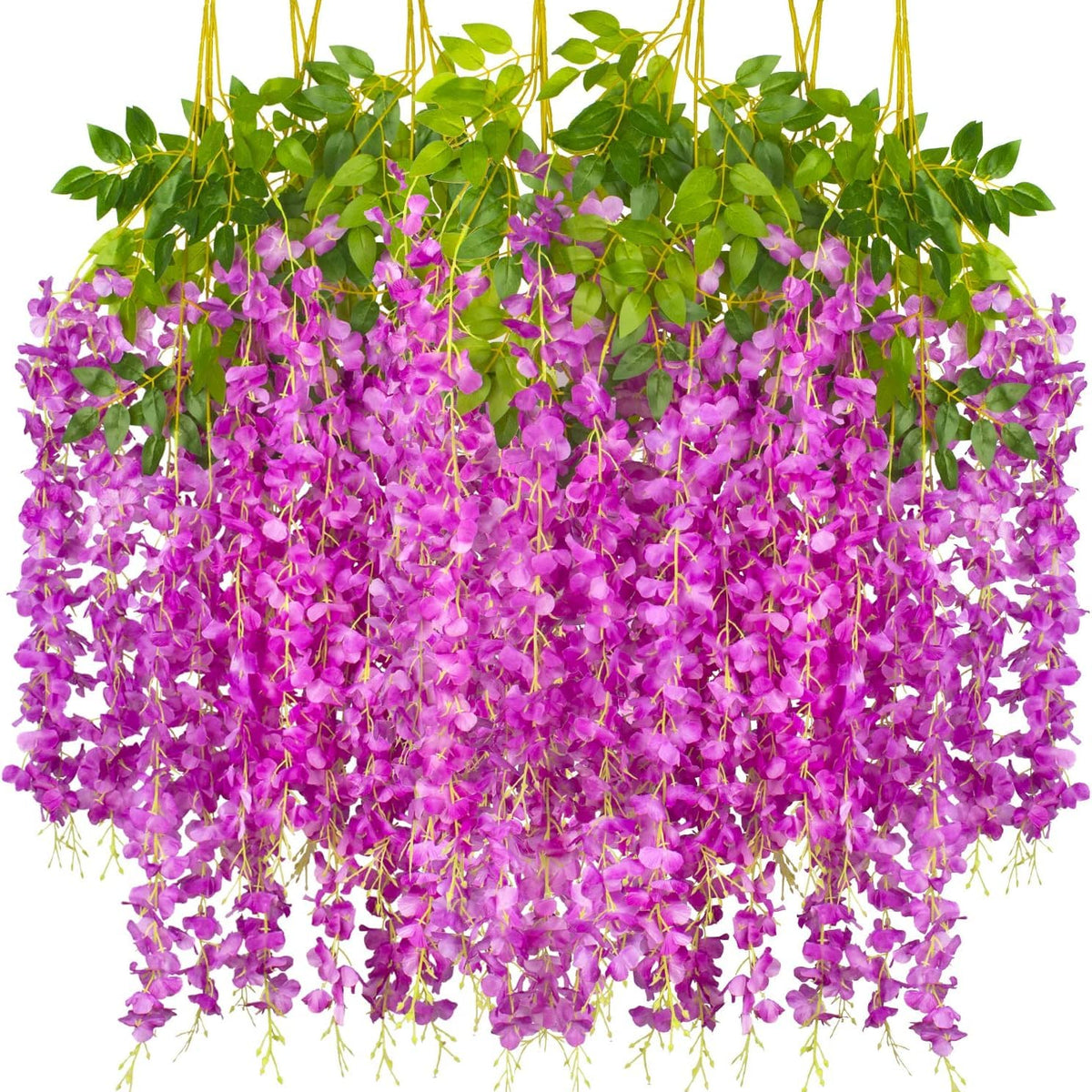 DELMOHUT wisteria flower Purple Westeria Artificial Flower Price in India -  Buy DELMOHUT wisteria flower Purple Westeria Artificial Flower online at