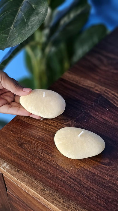 Scented Stone-Shaped Wax Candles | Realistic Rock Design | Fragrant Decorative Candles for Home Décor, Spa, Meditation & Gifting